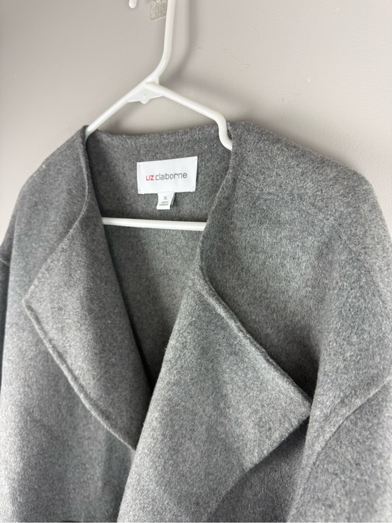 Liz Claiborne Jackets & Blazers - Liz Claiborne Womens Heather Grey Wool Blend Open Front Jacket New SZ XL Winter
